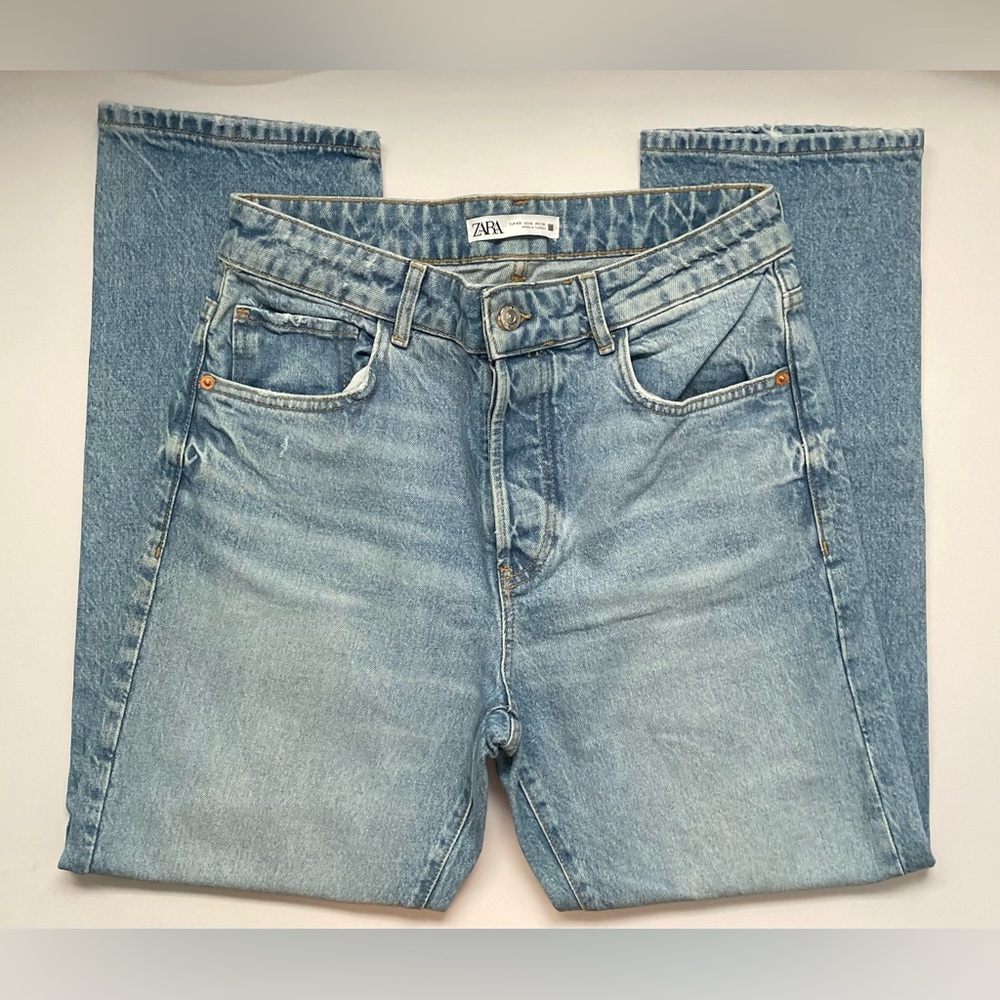 Zara Hi Rise Straight Leg Jean for Womens